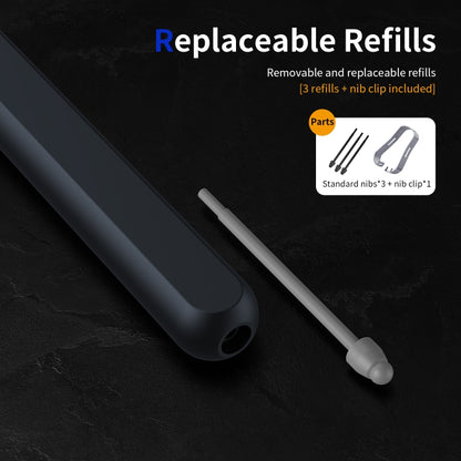 For Samsung Galaxy Z Fold6 / 5 / 4 / 3 Electromagnetic Stylus Pen with Pen Slot(Black) - Stylus Pen by buy2fix | Online Shopping UK | buy2fix