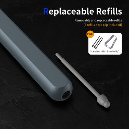 For Samsung Galaxy Z Fold6 / 5 / 4 / 3 Electromagnetic Stylus Pen with Pen Slot(Dark Grey) - Stylus Pen by buy2fix | Online Shopping UK | buy2fix