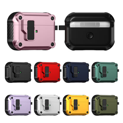 For AirPods 4 Eagle Shockproof Earphone Protective Case with Switch(Black) - For AirPods 4 by buy2fix | Online Shopping UK | buy2fix