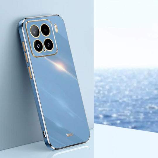 For Xiaomi 15 XINLI Straight Edge 6D Electroplate TPU Phone Case(Celestial Blue)
