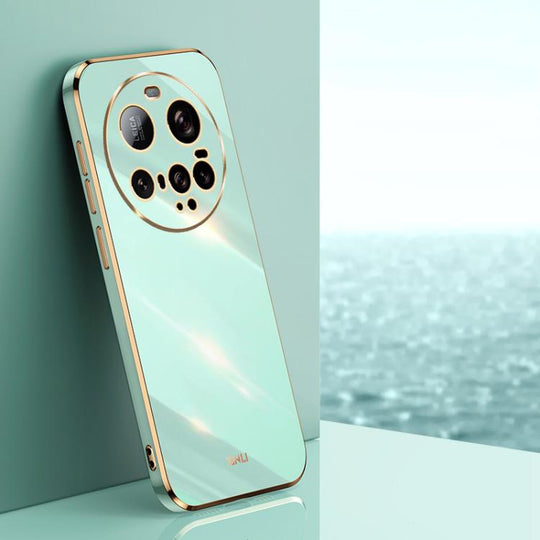 For Xiaomi 15 Ultra XINLI Straight Edge 6D Electroplate TPU Phone Case(Mint Green)