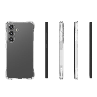 For Samsung Galaxy S25 5G Shockproof Non-slip Thickening TPU Phone Case(Transparent) by buy2fix
