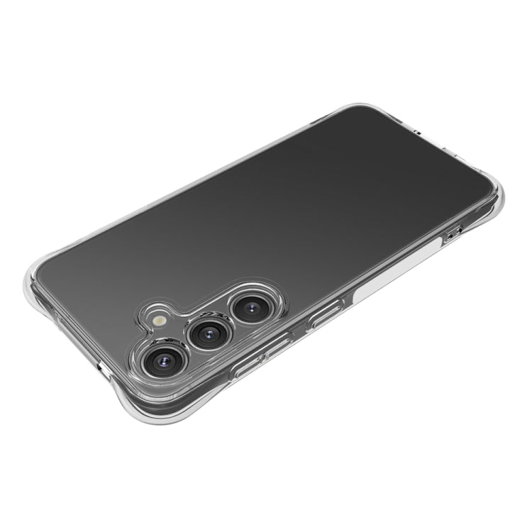 For Samsung Galaxy S25 5G Shockproof Non-slip Thickening TPU Phone Case(Transparent) by buy2fix