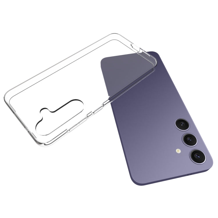 For Samsung Galaxy S25+ 5G Waterproof Texture TPU Phone Case(Transparent) by buy2fix