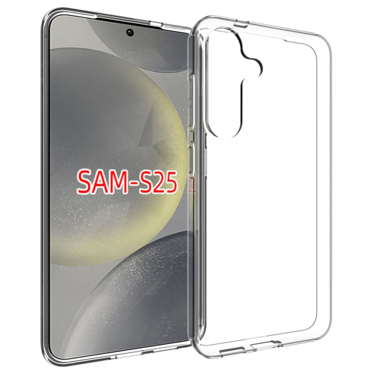 For Samsung Galaxy S25 5G Waterproof Texture TPU Phone Case(Transparent) by buy2fix