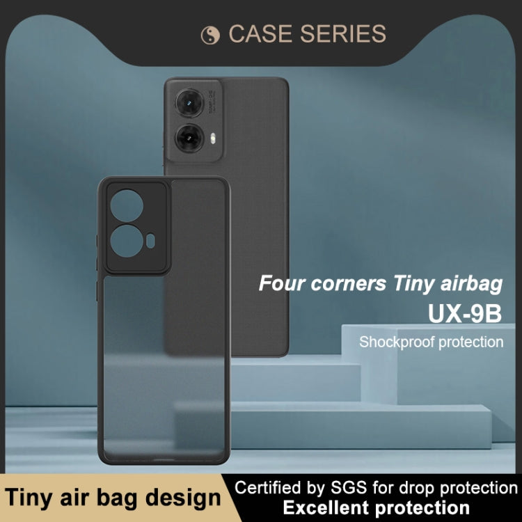 For Motorola Moto G85 / S50 Neo imak UX-9B Series Four Corners Tiny Airbag Shockproof Phone Case(Black) - Motorola Cases by imak | Online Shopping UK | buy2fix