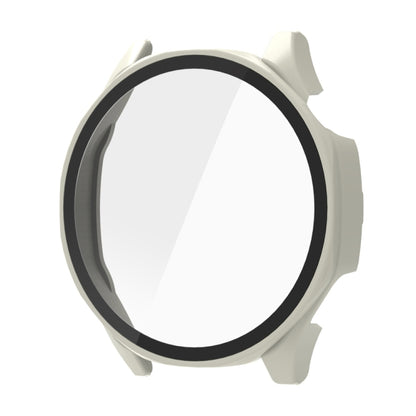 For Huawei Watch GT 5 46mm Tempered Glass Film Integrated PC Watch Protective Case(Ivory White) - Watch Cases by buy2fix | Online Shopping UK | buy2fix