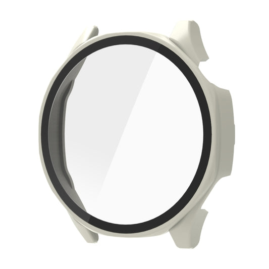 For Huawei Watch GT 5 46mm Tempered Glass Film Integrated PC Watch Protective Case(Ivory White) - Watch Cases by buy2fix | Online Shopping UK | buy2fix