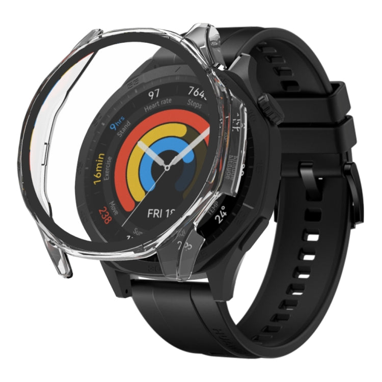 For Huawei Watch GT 5 46mm Tempered Glass Film Integrated PC Watch Protective Case(Black) - Watch Cases by buy2fix | Online Shopping UK | buy2fix