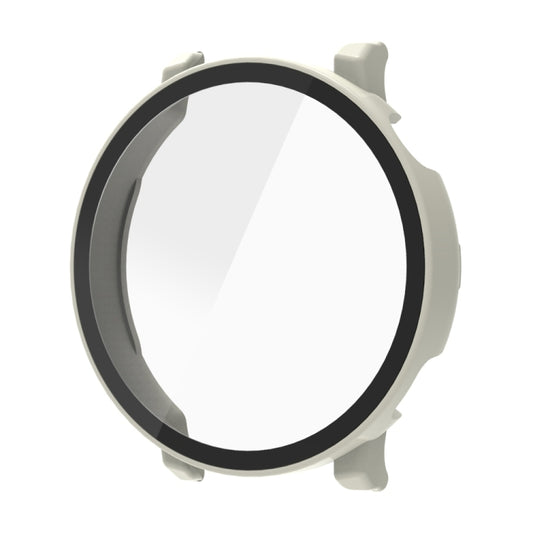 For Huawei Watch GT 5 41mm Tempered Glass Film Integrated PC Watch Protective Case(Ivory White) - Watch Cases by buy2fix | Online Shopping UK | buy2fix