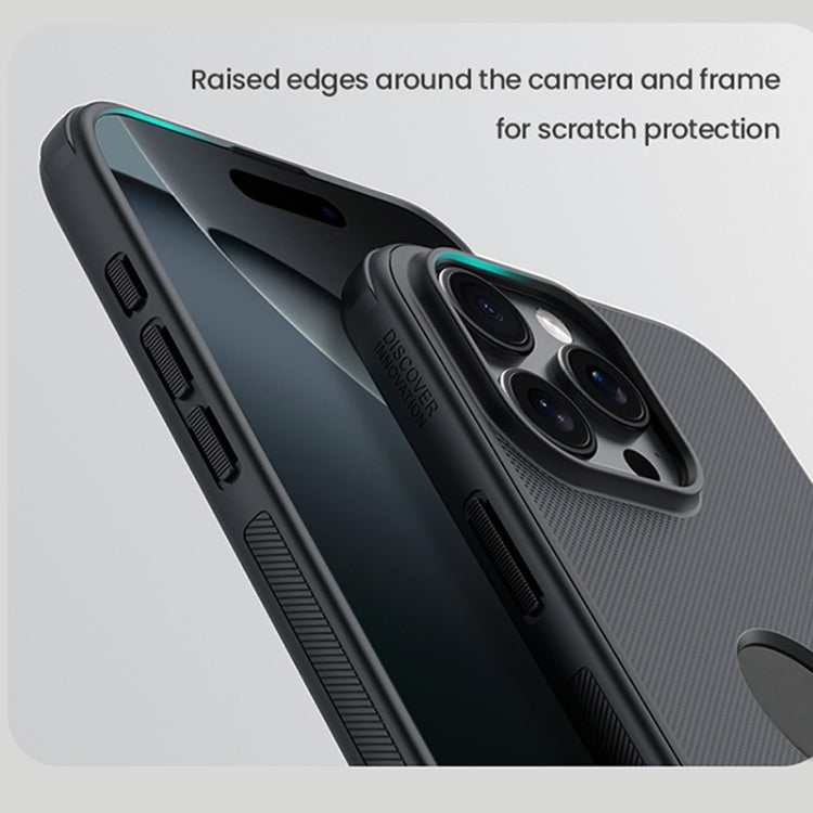 For iPhone 16 Pro NILLKIN Frosted Shield Pro PC + TPU Phone Case(Black) - iPhone 16 Pro Cases by NILLKIN | Online Shopping UK | buy2fix