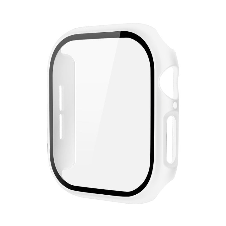 For Apple Watch Series 10 42mm imak Integrated Watch Case with Film(White) - Watch Cases by imak | Online Shopping UK | buy2fix