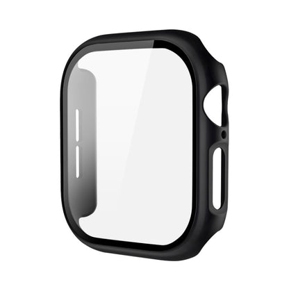 For Apple Watch Series 10 42mm imak Integrated Watch Case with Film(Black) - Watch Cases by imak | Online Shopping UK | buy2fix