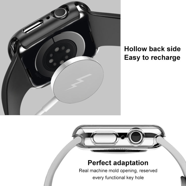 For Apple Watch Series 10 42mm imak Integrated Watch Case with Film(Black) - Watch Cases by imak | Online Shopping UK | buy2fix