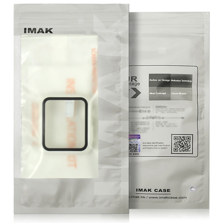 For Apple Watch Series 10 42mm imak Integrated Watch Case with Film(Black) - Watch Cases by imak | Online Shopping UK | buy2fix