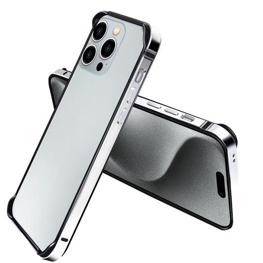 For iPhone 13 Pro Max TPU + Aluminum Alloy Frame Phone Case(Silver) - iPhone 13 Pro Max Cases by buy2fix | Online Shopping UK | buy2fix