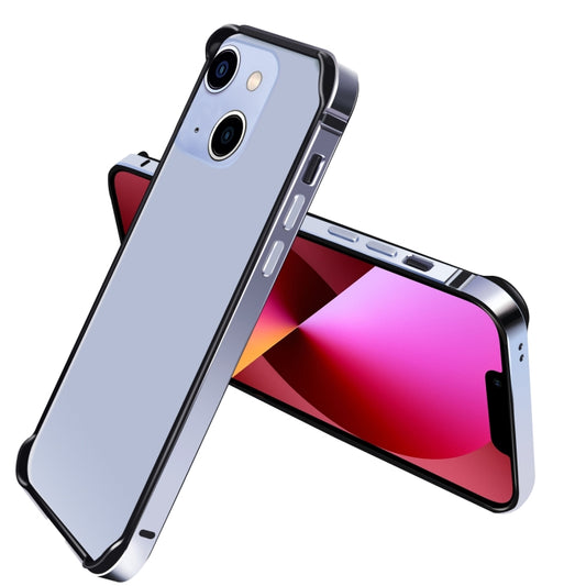 For iPhone 13 TPU + Aluminum Alloy Frame Phone Case(Blue) - iPhone 13 Cases by buy2fix | Online Shopping UK | buy2fix