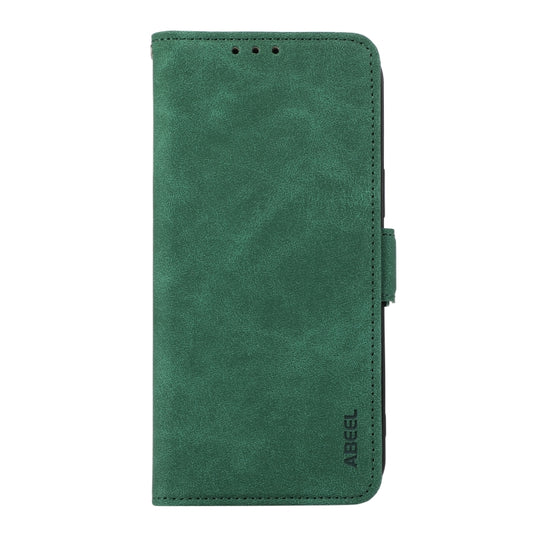 For Samsung Galaxy S25 Ultra 5G ABEEL Frosted Magnetic RFID Leather Phone Case(Green) by buy2fix