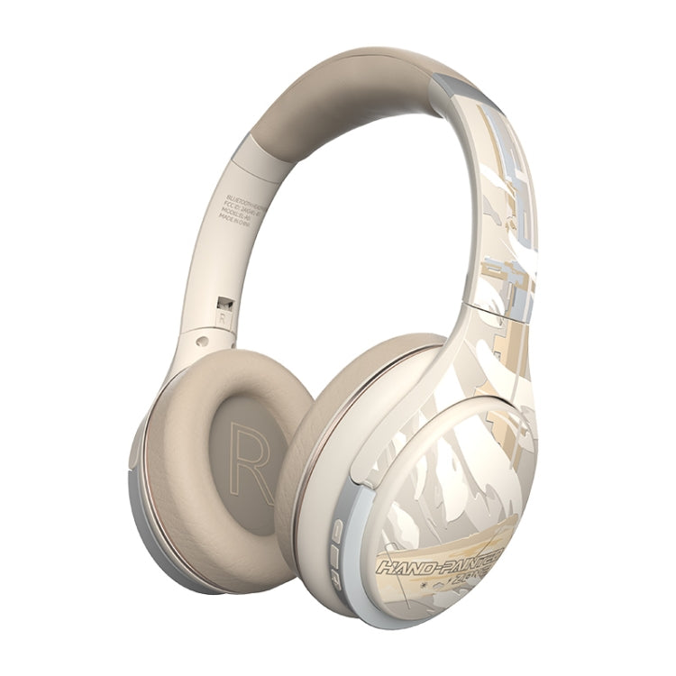 A6 ANC Gaming Studio Bluetooth Wireless Headphones(Beige) - Headset & Headphone by buy2fix | Online Shopping UK | buy2fix