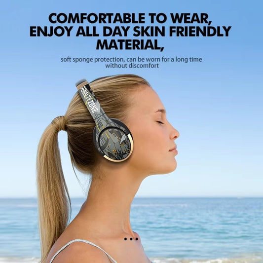 A6 ANC Gaming Studio Bluetooth Wireless Headphones(Beige) - Headset & Headphone by buy2fix | Online Shopping UK | buy2fix