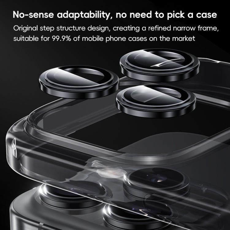 For iPhone 16 Benks King Kong Series Corning Single Metal Lens Protective Film(Black) - iPhone 16 Tempered Glass by Benks | Online Shopping UK | buy2fix