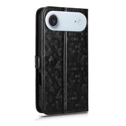 For iPhone Air Honeycomb Dot Texture Leather Phone Case(Black) - iPhone Air Cases by buy2fix | Online Shopping UK | buy2fix