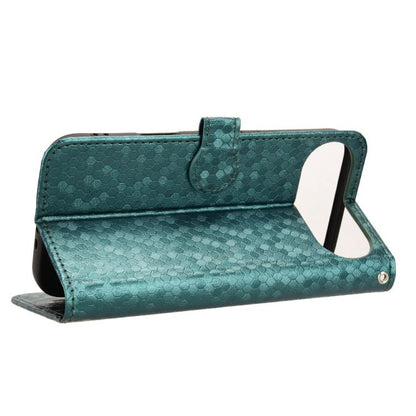 For iPhone Air Honeycomb Dot Texture Leather Phone Case(Green) - iPhone Air Cases by buy2fix | Online Shopping UK | buy2fix