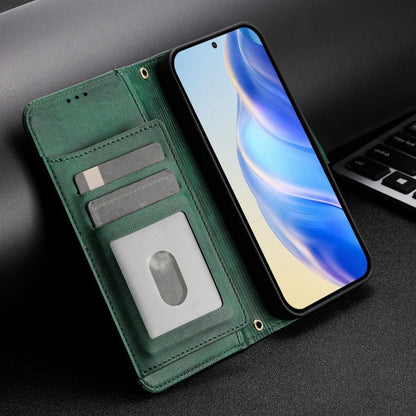 For iPhone 16e Multi-Card Slots Zipper Wallet Leather Phone Case(Green) by buy2fix