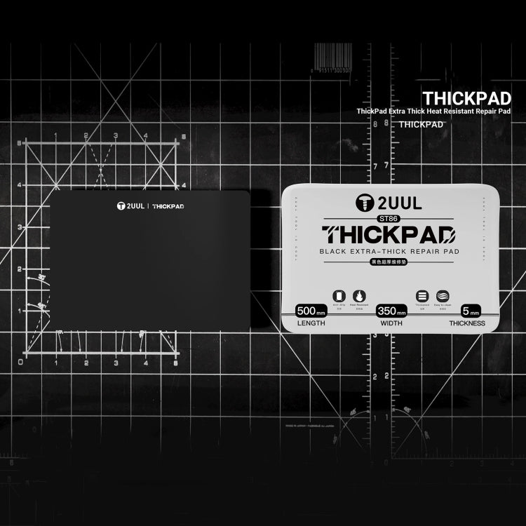 2UUL ST86 50x30cm Extra Thick Heat-Resistant Anti-static Silicone Pad - Working Mat by 2UUL | Online Shopping UK | buy2fix