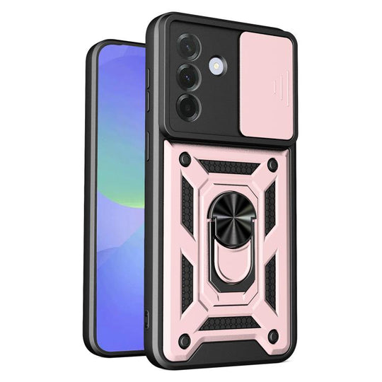 For Samsung Galaxy A37 5G Sliding Camera Cover Design TPU+PC Phone Case(Rose Gold)