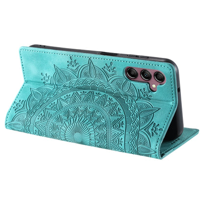 For Samsung Galaxy S25+ 5G Totem Embossed Magnetic Leather Phone Case(Green) by buy2fix