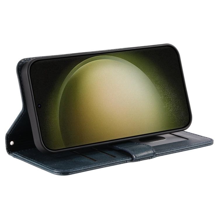 For Samsung Galaxy S25+ 5G Simple 6-Card Wallet Leather Phone Case(Navy Blue) by buy2fix