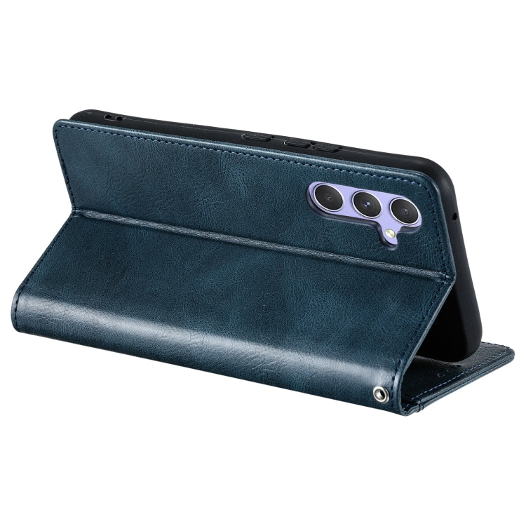 For Samsung Galaxy S25+ 5G Simple 6-Card Wallet Leather Phone Case(Navy Blue) by buy2fix