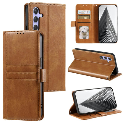 For Samsung Galaxy S25+ 5G Simple 6-Card Wallet Leather Phone Case(Brown) by buy2fix
