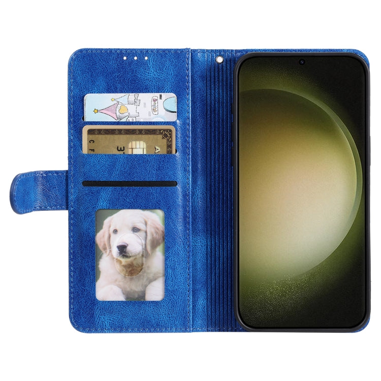 For Samsung Galaxy S25+ 5G Simple 6-Card Wallet Leather Phone Case(Blue) by buy2fix