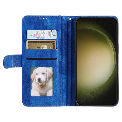 For Samsung Galaxy S25+ 5G Simple 6-Card Wallet Leather Phone Case(Blue) by buy2fix