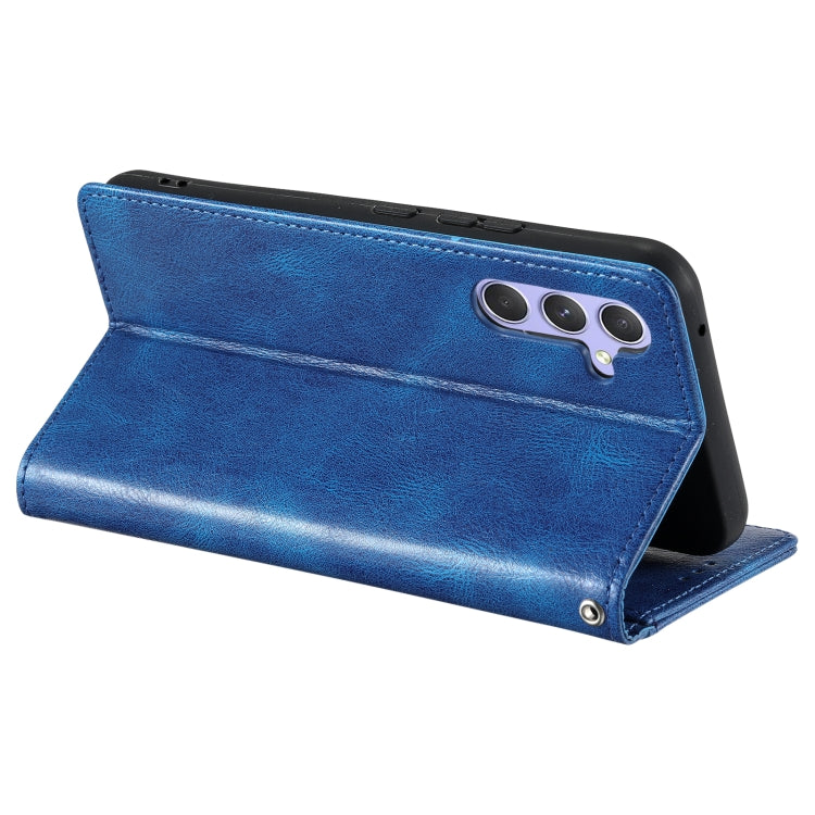 For Samsung Galaxy S25+ 5G Simple 6-Card Wallet Leather Phone Case(Blue) by buy2fix