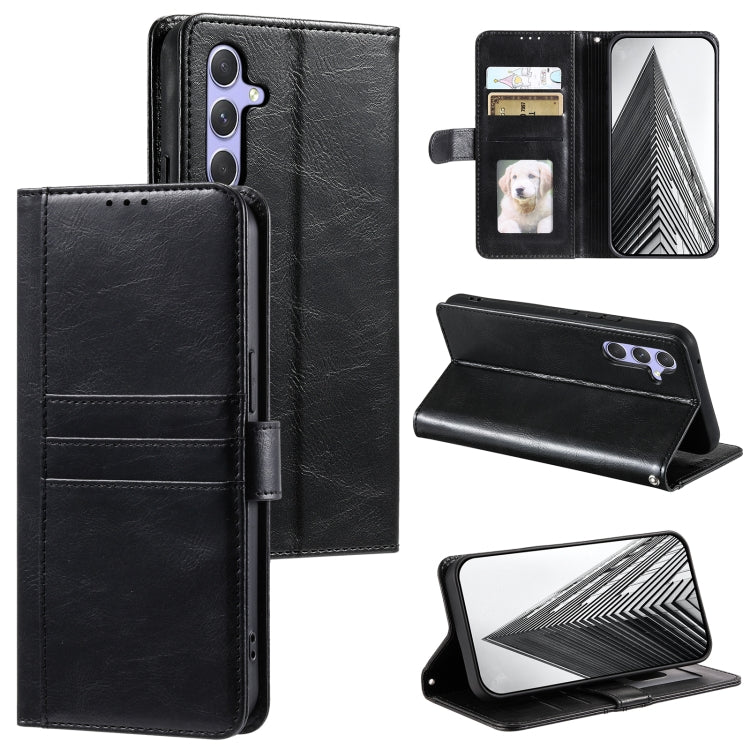 For Samsung Galaxy S25+ 5G Simple 6-Card Wallet Leather Phone Case(Black) by buy2fix