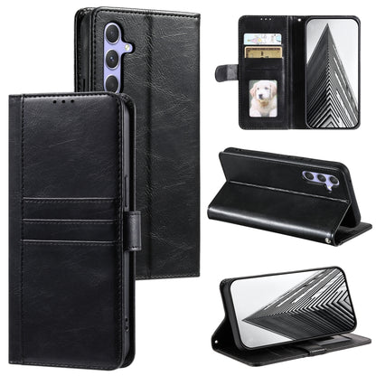 For Samsung Galaxy S25+ 5G Simple 6-Card Wallet Leather Phone Case(Black) by buy2fix
