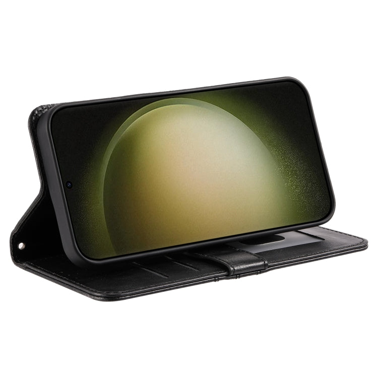 For Samsung Galaxy S25+ 5G Simple 6-Card Wallet Leather Phone Case(Black) by buy2fix