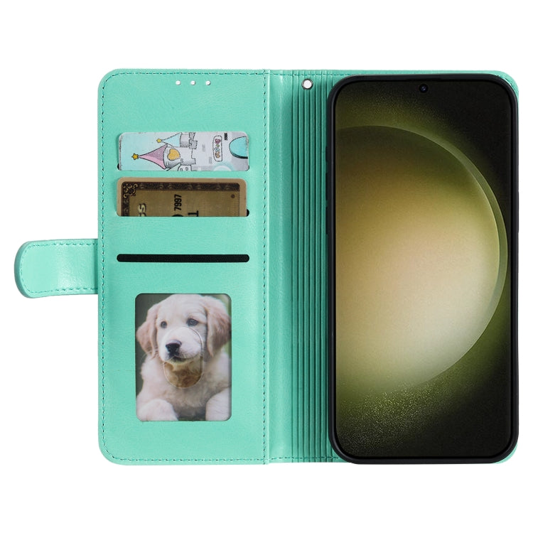 For Samsung Galaxy S25 Ultra 5G Simple 6-Card Wallet Leather Phone Case(Green) by buy2fix