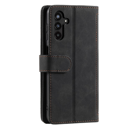 For Samsung Galaxy S25 5G Nine Card Zipper Bag Leather Phone Case with Lanyard(Black) by buy2fix