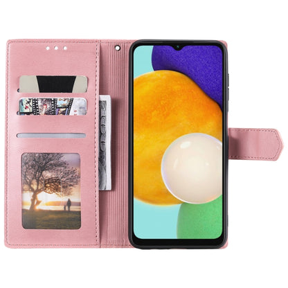 For Samsung Galaxy S25+ 5G Nail Skin Feel Stitching Calf Texture Leather Phone Case(Rose Gold) by buy2fix