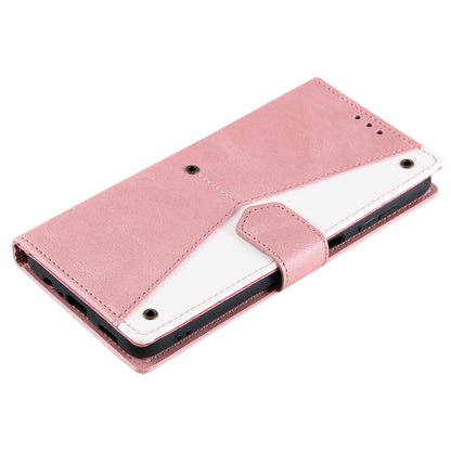 For Samsung Galaxy S25+ 5G Nail Skin Feel Stitching Calf Texture Leather Phone Case(Rose Gold) by buy2fix