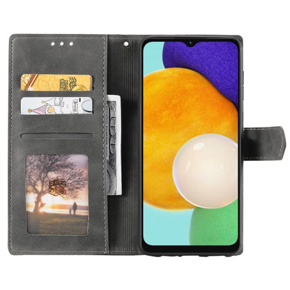 For Samsung Galaxy S25+ 5G Nail Skin Feel Stitching Calf Texture Leather Phone Case(Grey) by buy2fix