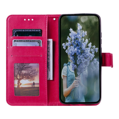 For Samsung Galaxy S25+ 5G Totem Flower Embossed Leather Phone Case with Lanyard(Red) by buy2fix