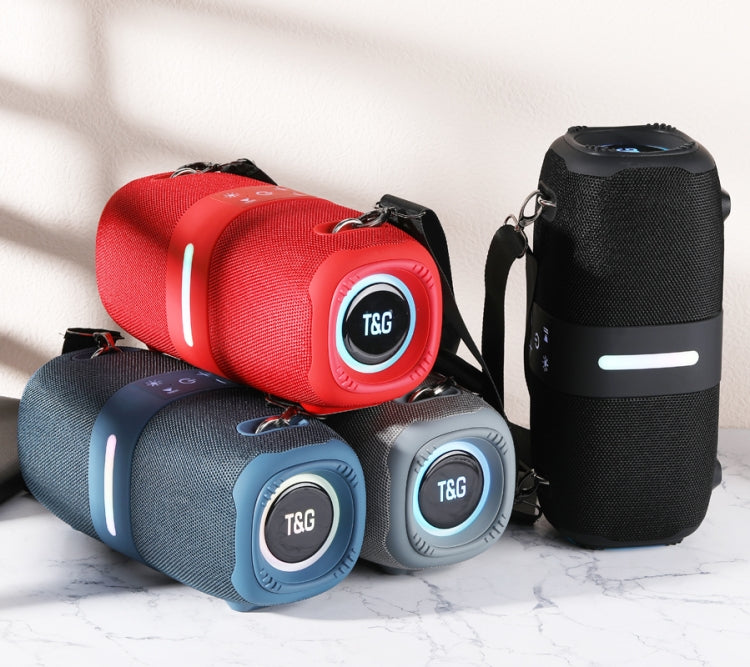 T&G TG669 Outdoor Portable TWS Colorful Wireless Bluetooth Speaker(Grey) - Desktop Speaker by T&G | Online Shopping UK | buy2fix