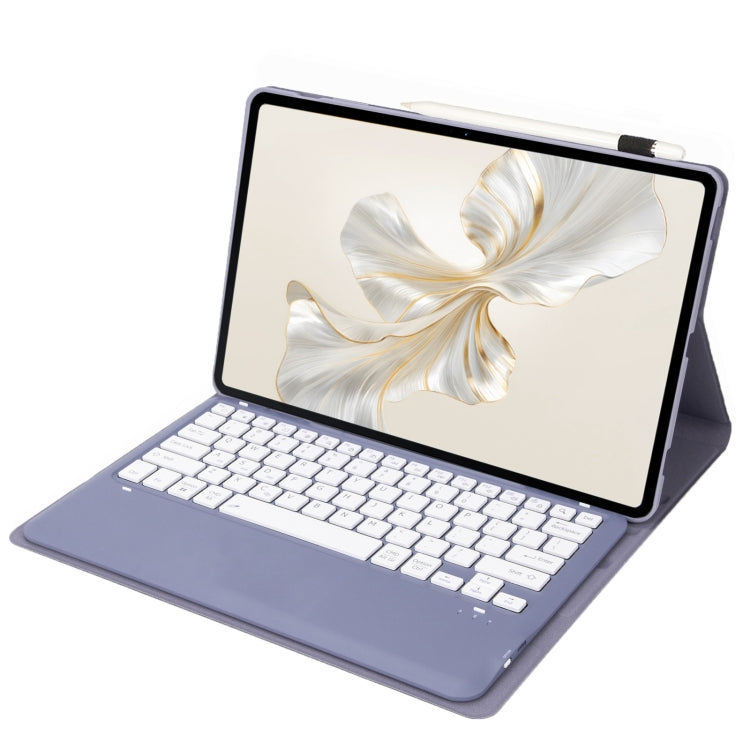 For Huawei MatePad Pro 12.2 Ultra-thin Detachable Bluetooth Keyboard Leather Tablet Case(Lavender White) by buy2fix