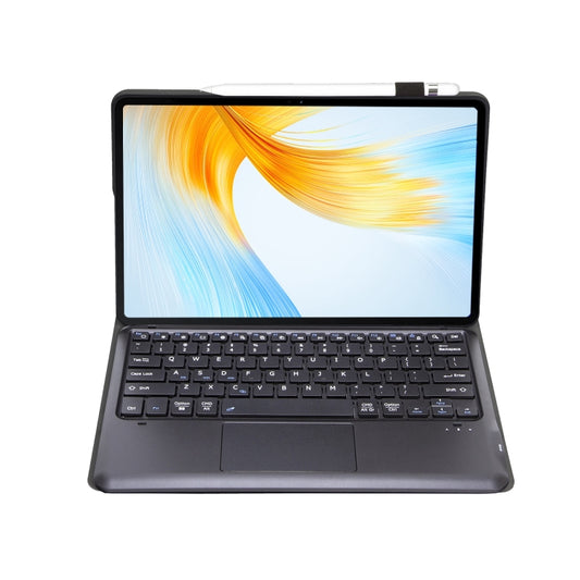 For Huawei MatePad Air 12 2024 Ultra-thin Detachable Bluetooth Keyboard Leather Tablet Case with Touchpad(Black) by buy2fix