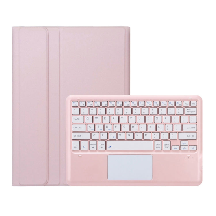 For Huawei MatePad Air 12 2024 Ultra-thin Detachable Bluetooth Keyboard Leather Tablet Case with Touchpad(Pink White) by buy2fix